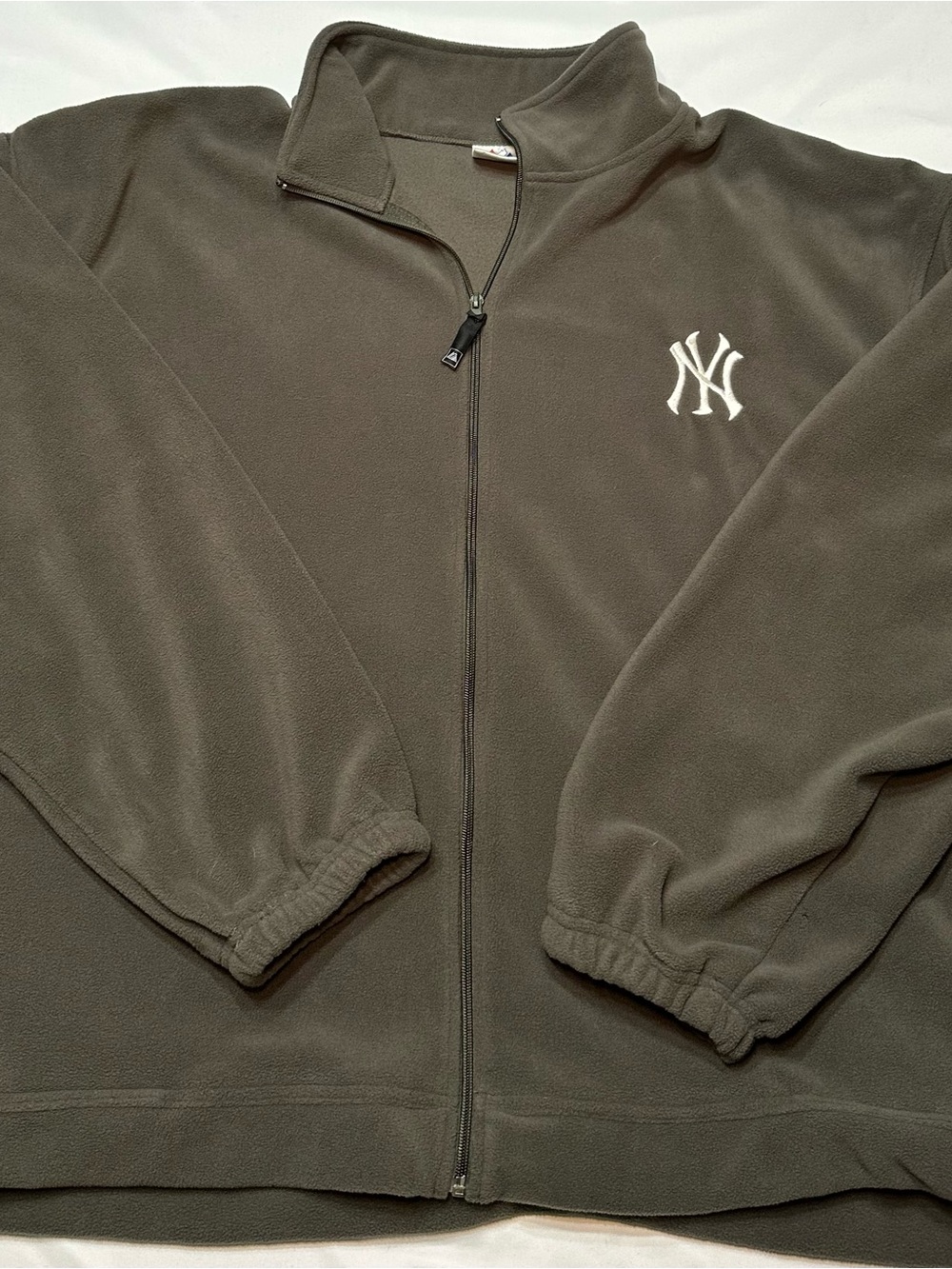 Majestic NY New York Yankees Fleece Jacket Mens 3XL Flaw